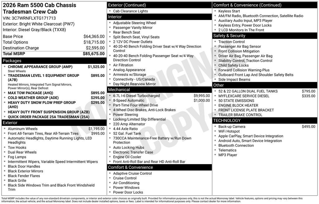 New 2026 RAM 5500 Tradesman w/ Chrome Appearance Group image 27