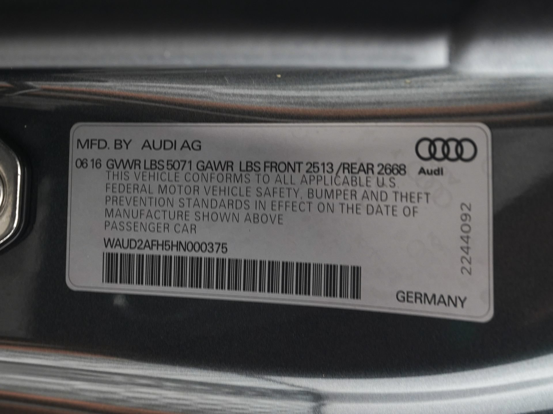 Used 2017 Audi A5 2.0T Sport w/ Technology Package AWD/4WD image 34
