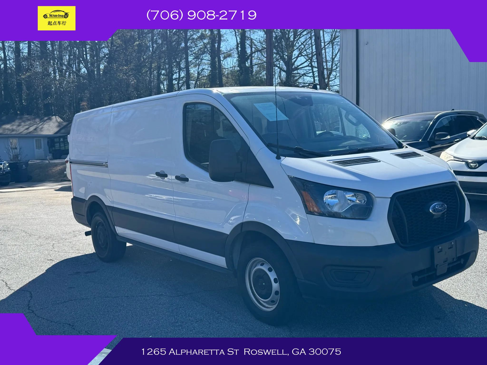 Used 2021 Ford Transit 150 Low Roof w/RWB Van 3D image 4