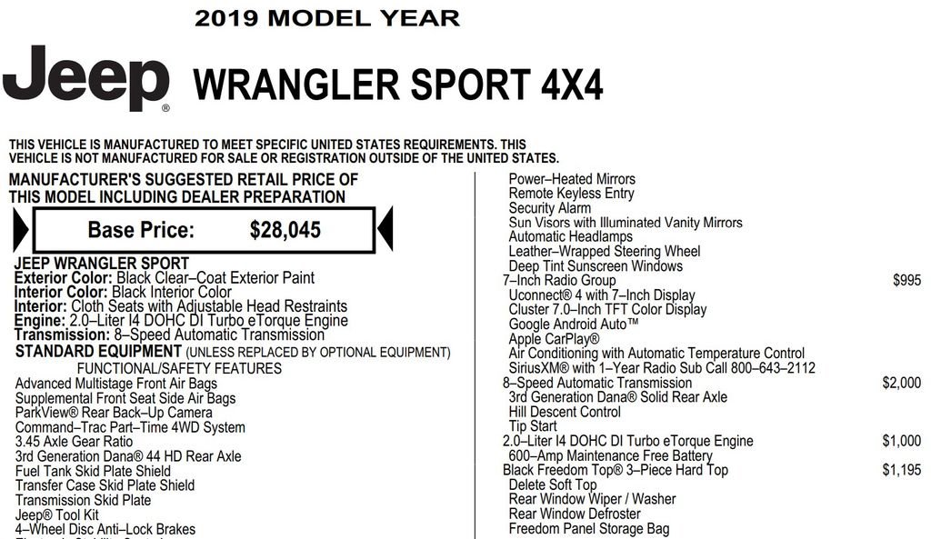 Used 2019 Jeep Wrangler Sport S image 17