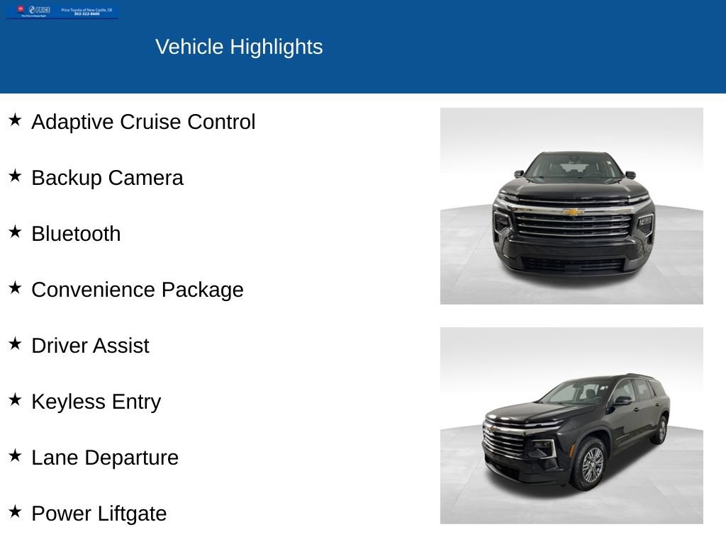 Used 2024 Chevrolet Traverse LT AWD/4WD image 2