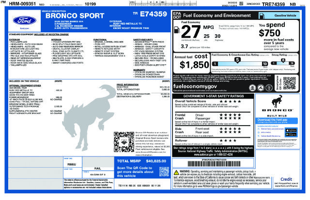 New 2026 Ford Bronco Sport Outer Banks w/ Outer Banks Tech Package+ AWD/4WD image 4