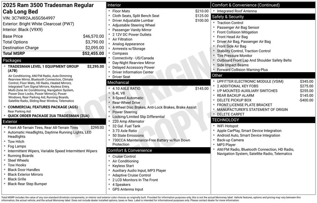 Used 2025 RAM 3500 Tradesman image 16
