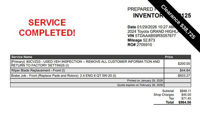 Used 2024 Toyota Grand Highlander XLE image 3