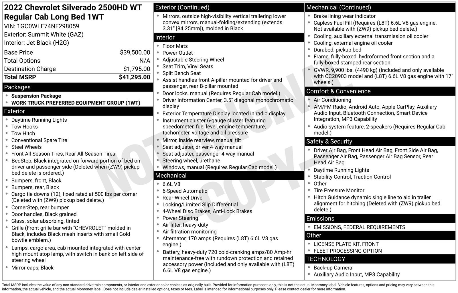 Used 2022 Chevrolet Silverado 2500 W/T image 30