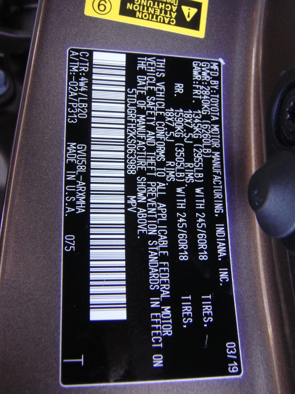 Used 2019 Toyota Highlander XLE AWD/4WD image 23