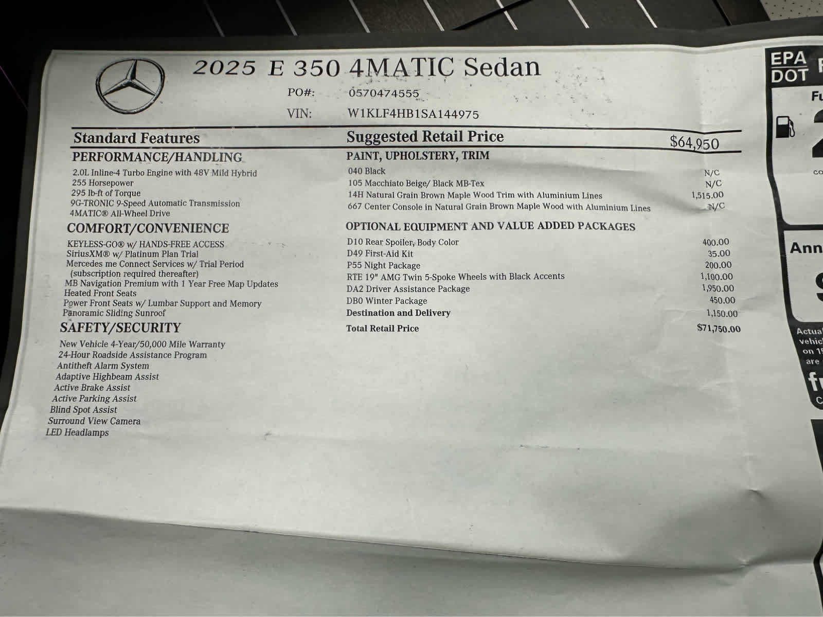 Used 2025 Mercedes-Benz E 350 4MATIC Sedan image 32