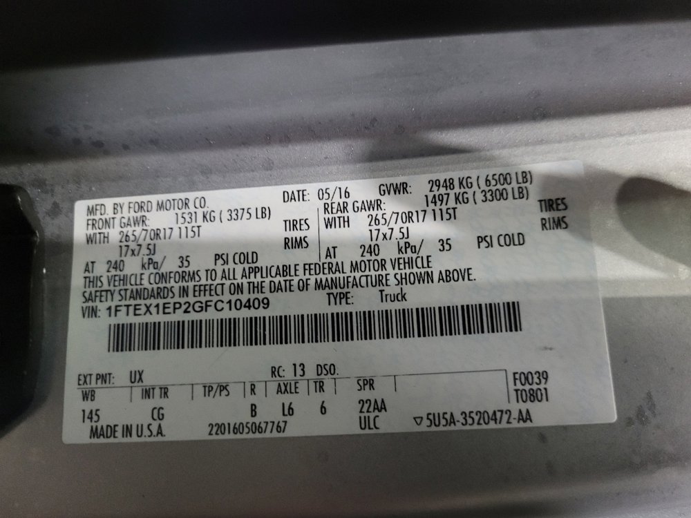 Used 2016 Ford F150 XL w/ Equipment Group 101A Mid image 33