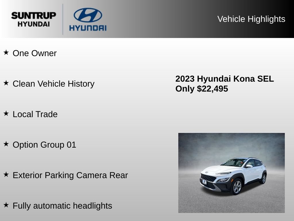 Used 2023 Hyundai Kona SEL AWD/4WD image 8
