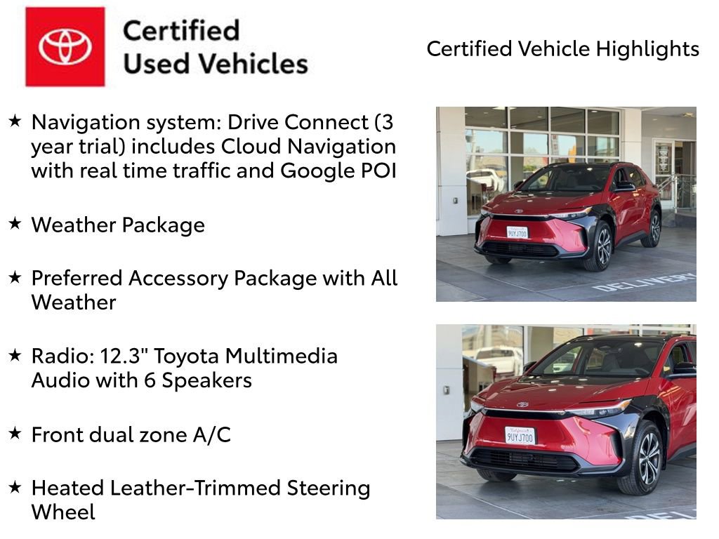 Certified 2025 Toyota bZ4X XLE w/ Weather Package image 7