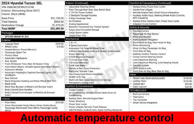 Used 2024 Hyundai Tucson SEL AWD/4WD image 20