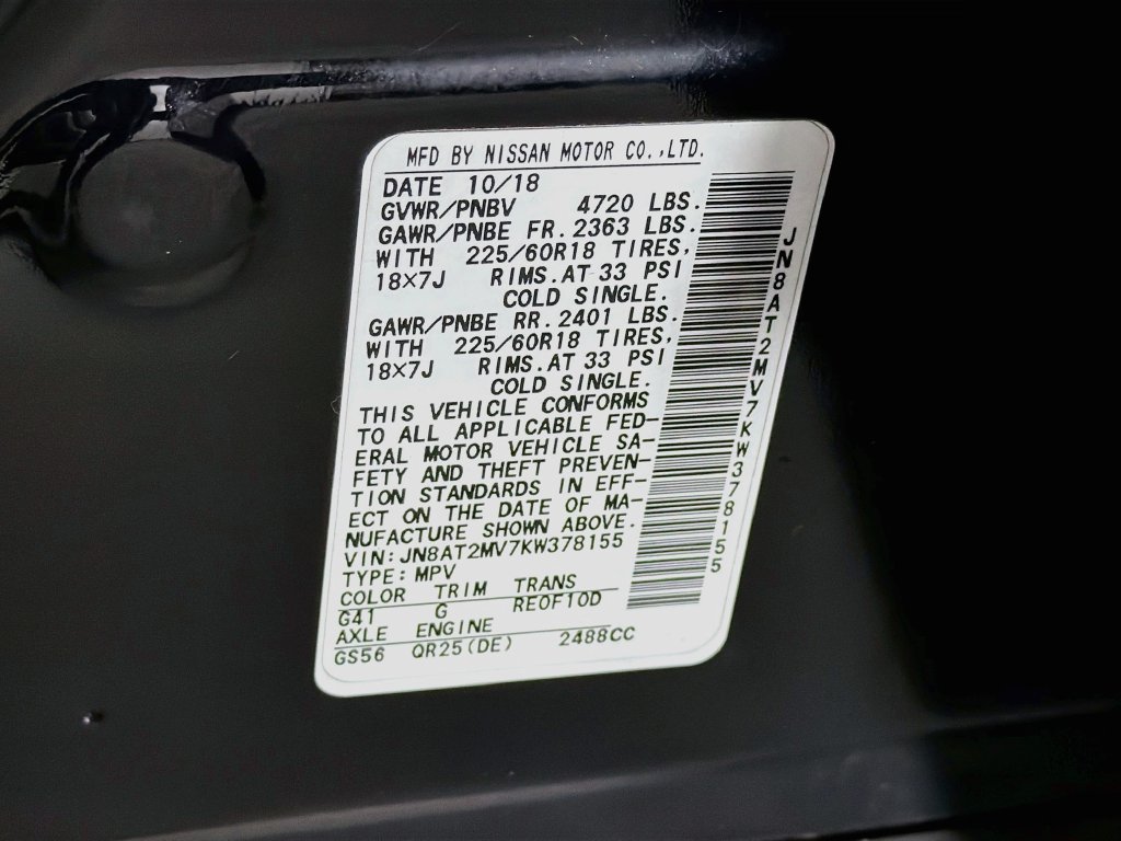 Used 2019 Nissan Rogue SV w/ Sun & Sound Touring Package AWD/4WD image 32