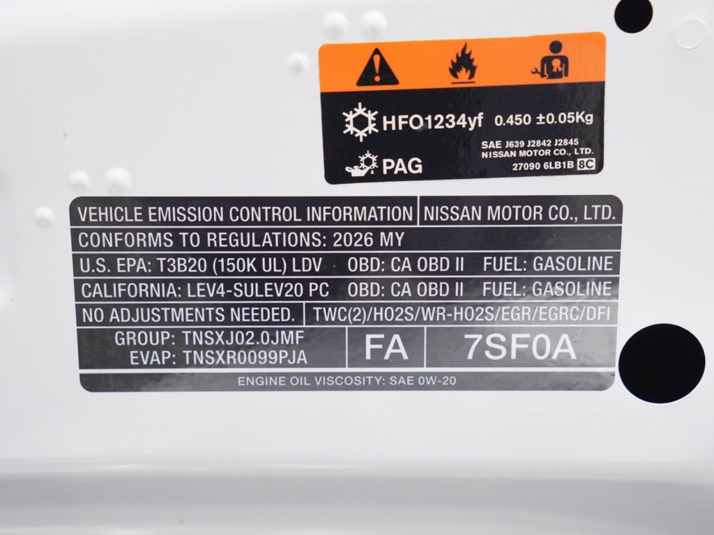 New 2026 Nissan Sentra S FWD image 25