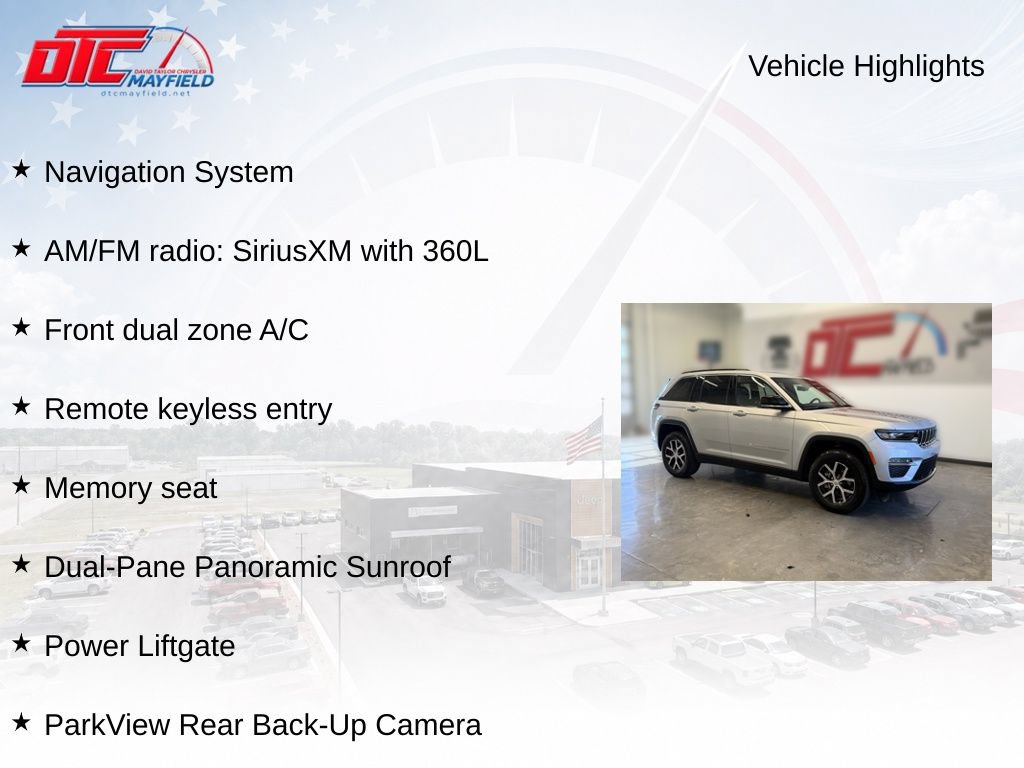 Used 2025 Jeep Grand Cherokee Limited w/ Luxury Tech Group II AWD/4WD image 6