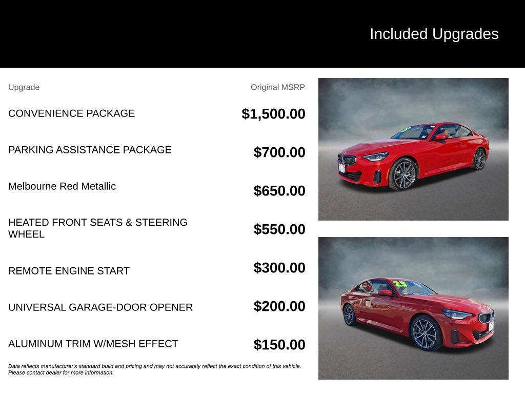 Used 2023 BMW 230i xDrive Coupe w/ Convenience Package AWD/4WD image 36