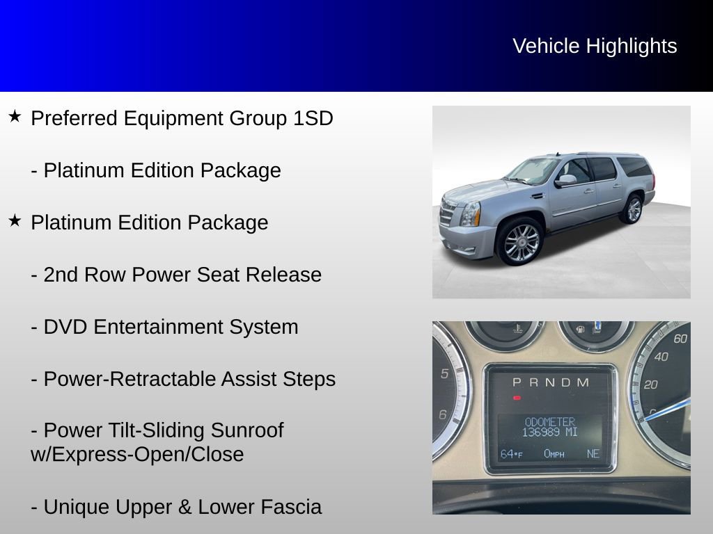 Used 2013 Cadillac Escalade ESV Platinum image 8