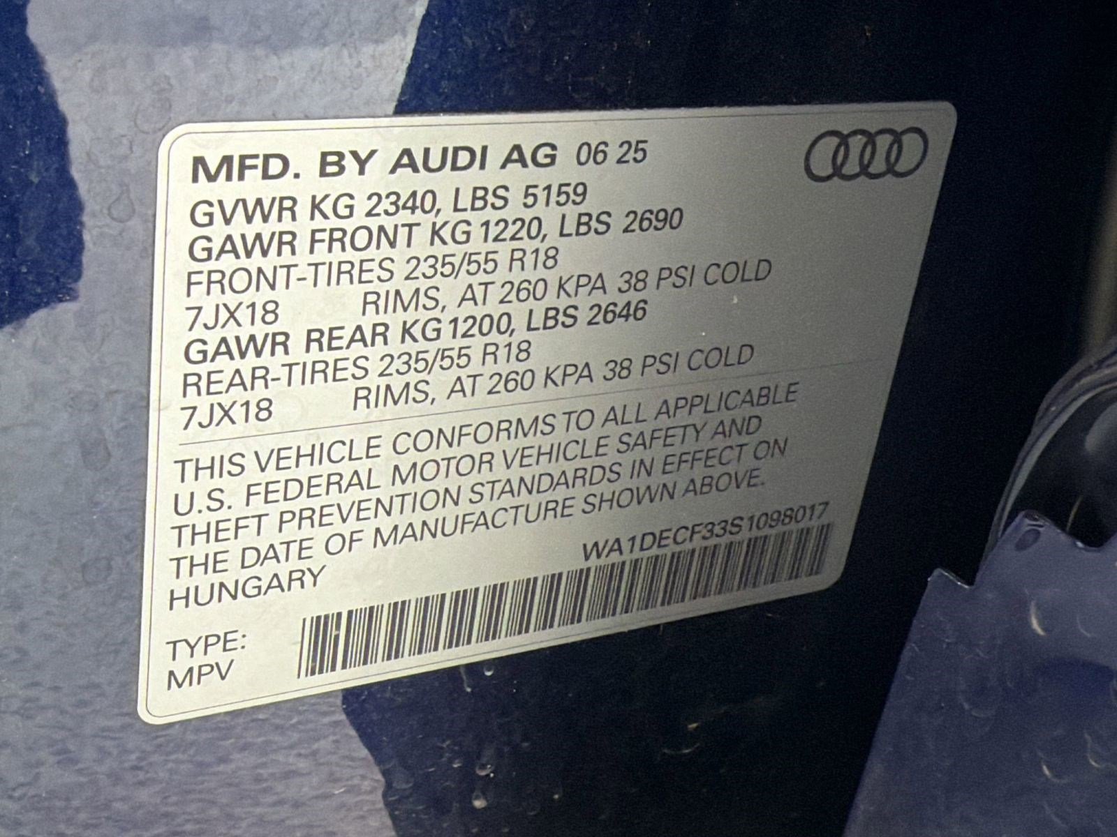 Certified 2025 Audi Q3 2.0T Premium w/ Convenience Package AWD/4WD image 19