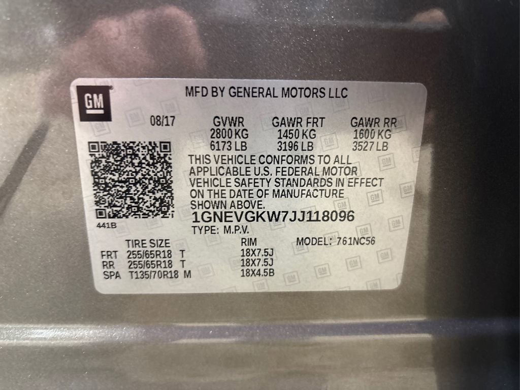 Used 2018 Chevrolet Traverse LT image 17