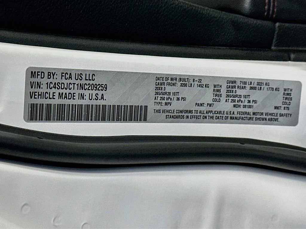 Used 2022 Dodge Durango R/T AWD/4WD image 36