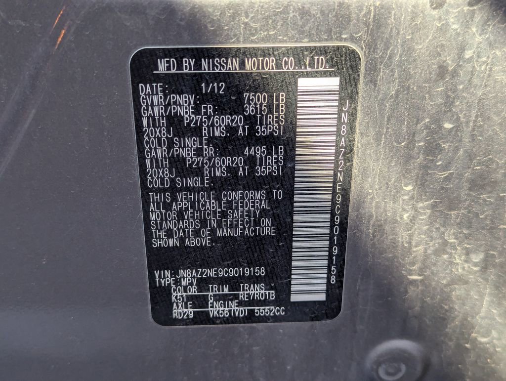 Used 2012 INFINITI QX56 4WD w/ Theater Pkg image 13