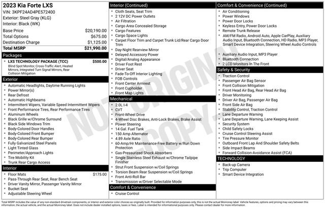 Used 2023 Kia Forte LXS w/ LXS Technology Package image 5