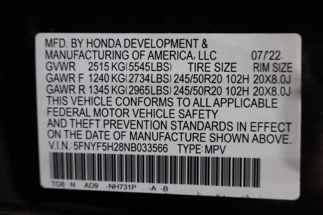 Used 2022 Honda Pilot Special Edition image 21