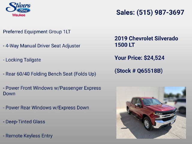 Used 2019 Chevrolet Silverado 1500 LT w/ All-Star Edition AWD/4WD image 8