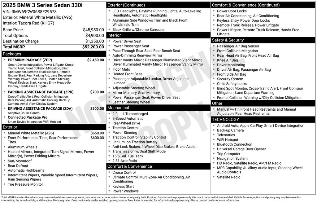 Used 2025 BMW 330i Sedan RWD image 4