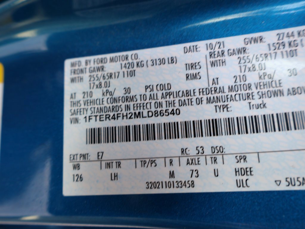 Used 2021 Ford Ranger XLT w/ Equipment Group 301A Mid image 38