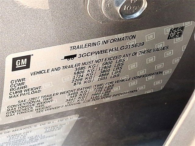 Used 2020 Chevrolet Silverado 1500 Custom w/ Custom Value Package image 20