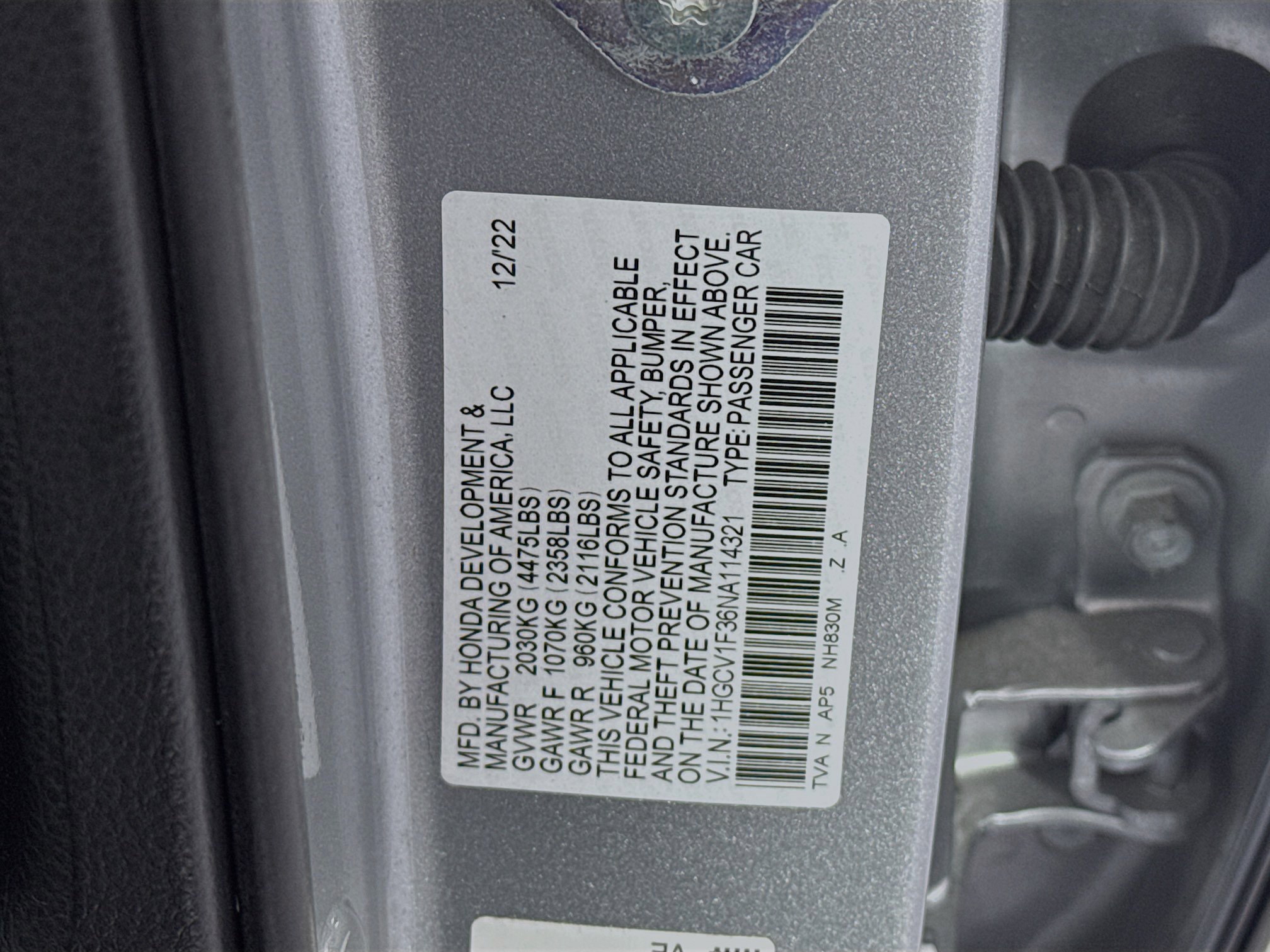 Certified 2022 Honda Accord Sport image 29