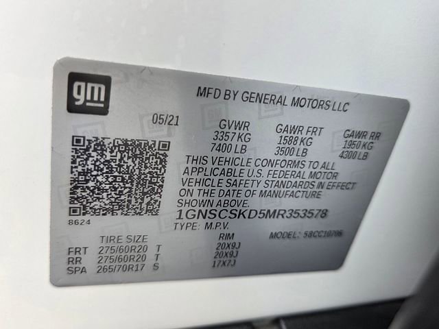 Used 2021 Chevrolet Tahoe Premier w/ Premium Package image 22