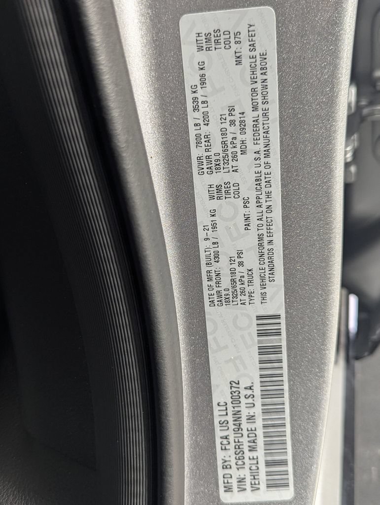 Used 2022 RAM 1500 TRX w/ TRX Level 2 Equipment Group AWD/4WD image 32