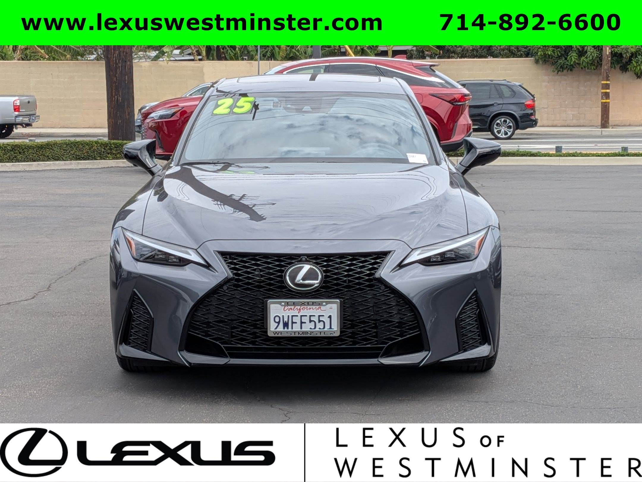 Certified 2025 Lexus IS 350 F Sport w/ Navigation Package RWD image 2