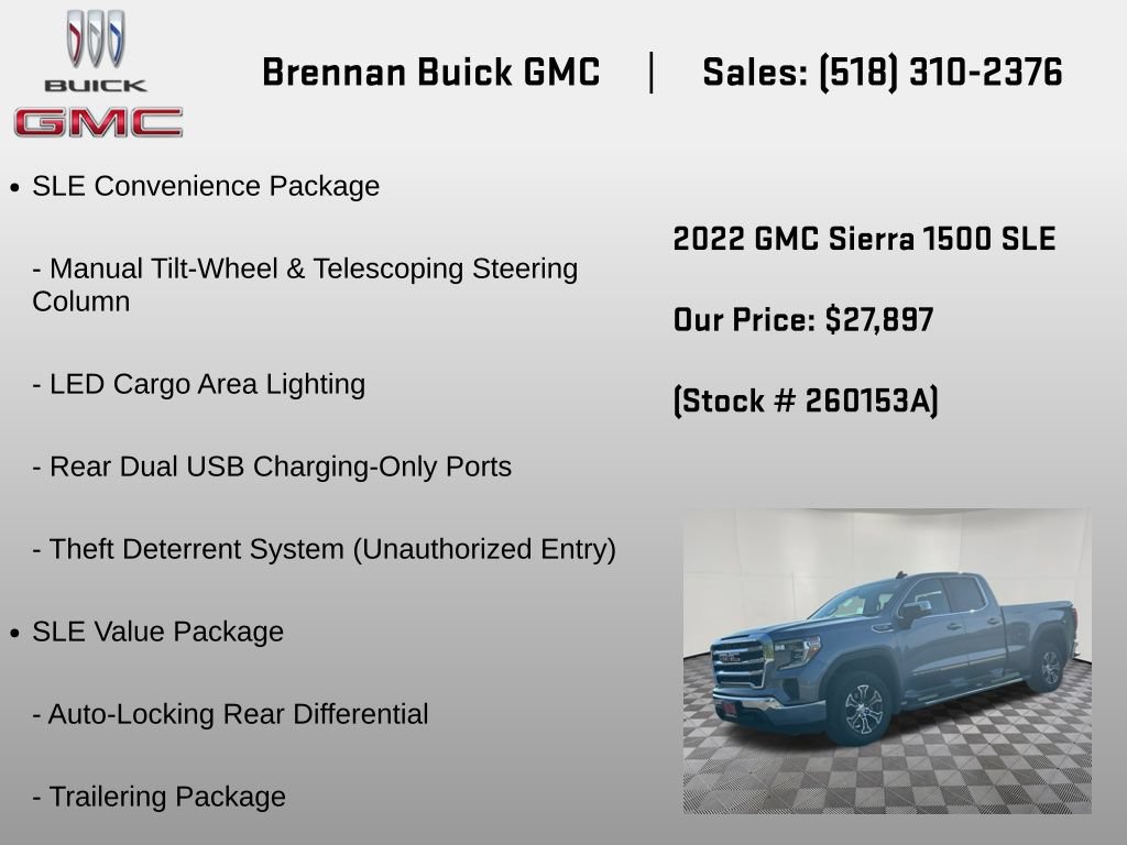 Certified 2022 GMC Sierra 1500 SLE AWD/4WD image 12