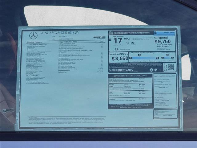 New 2026 Mercedes-Benz GLS 63 AMG 4MATIC image 18