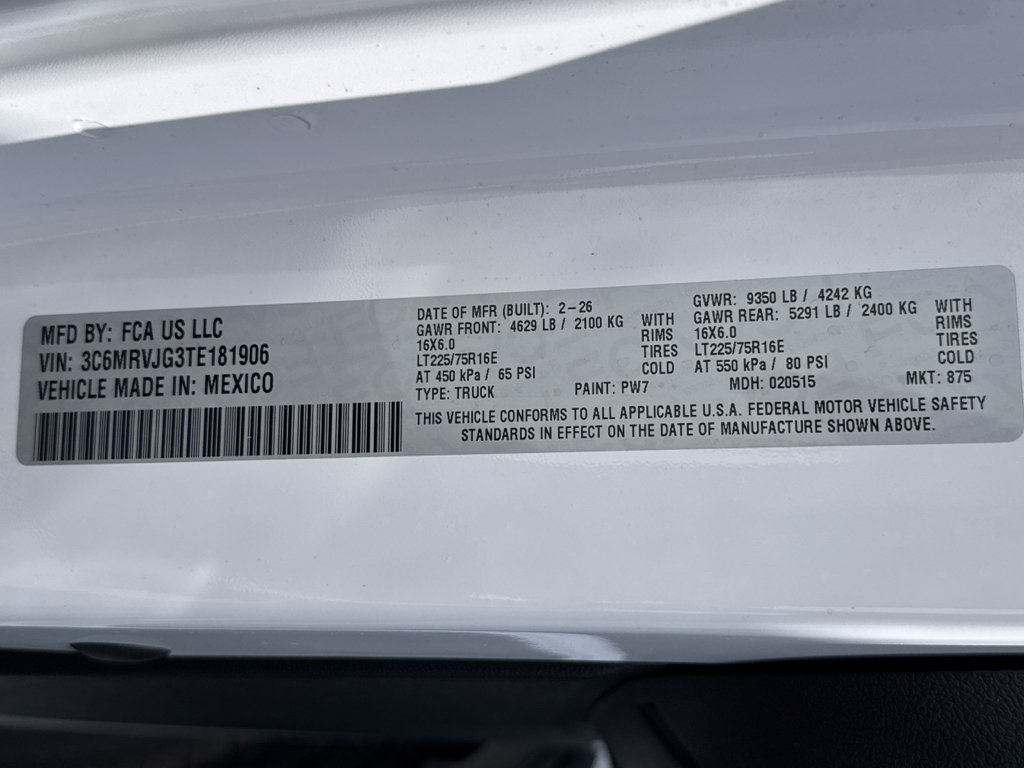 New 2026 RAM ProMaster 3500 FWD image 34