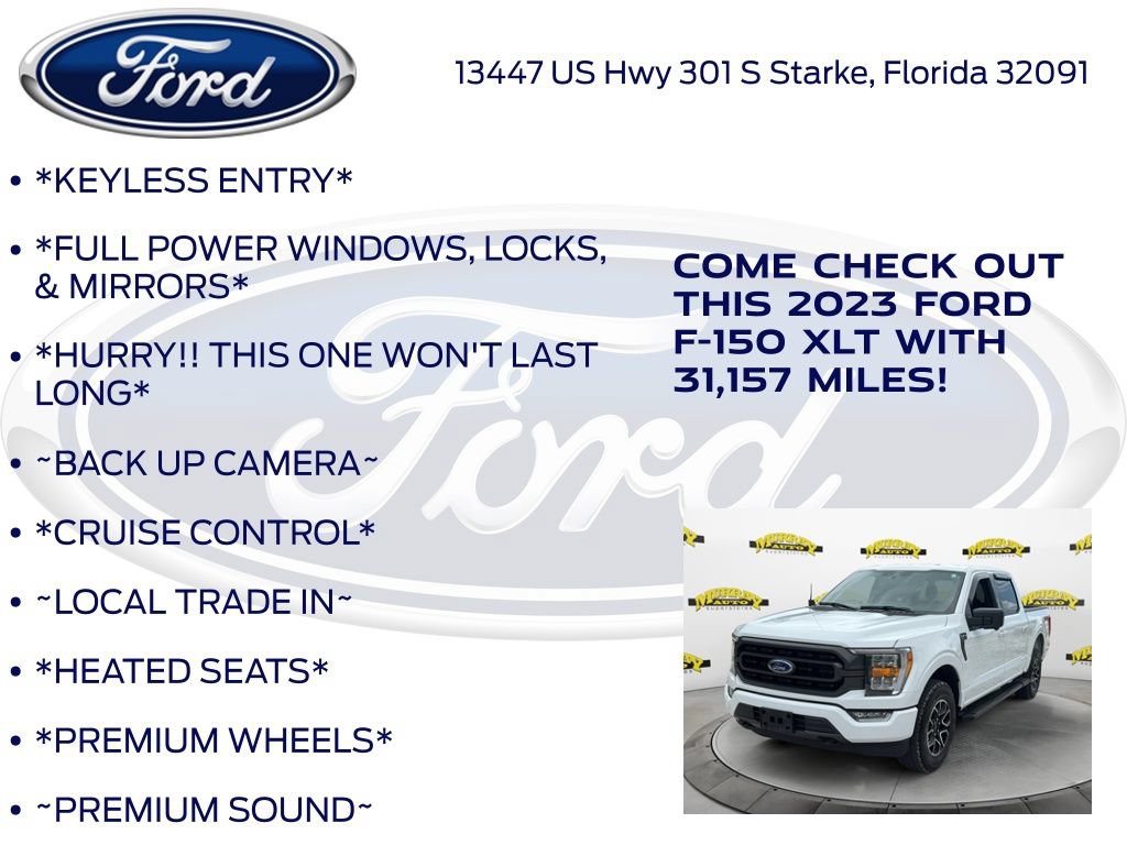Certified 2023 Ford F150 XLT w/ Equipment Group 302A High AWD/4WD image 12