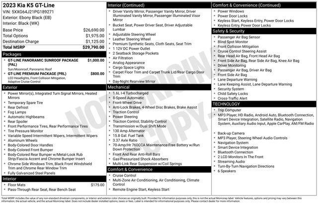 Used 2023 Kia K5 GT-Line FWD image 41