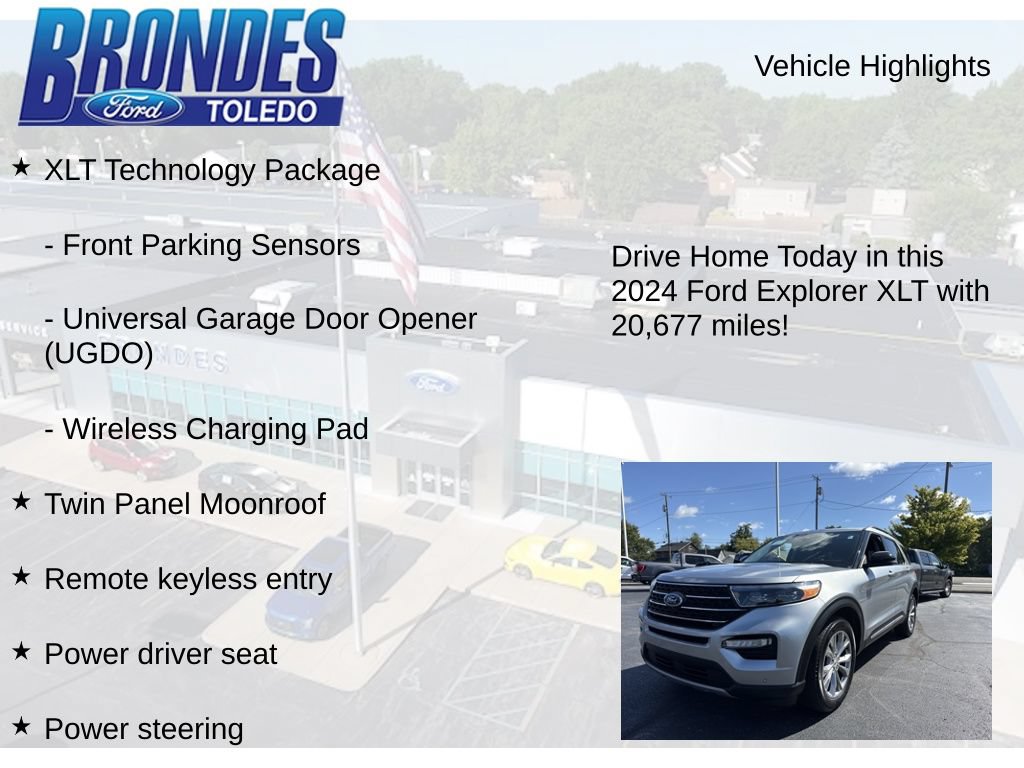 Used 2024 Ford Explorer XLT w/ Equipment Group 202A AWD/4WD image 22