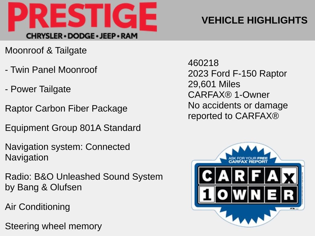 Used 2023 Ford F150 Raptor w/ Raptor Carbon Fiber Package video 2