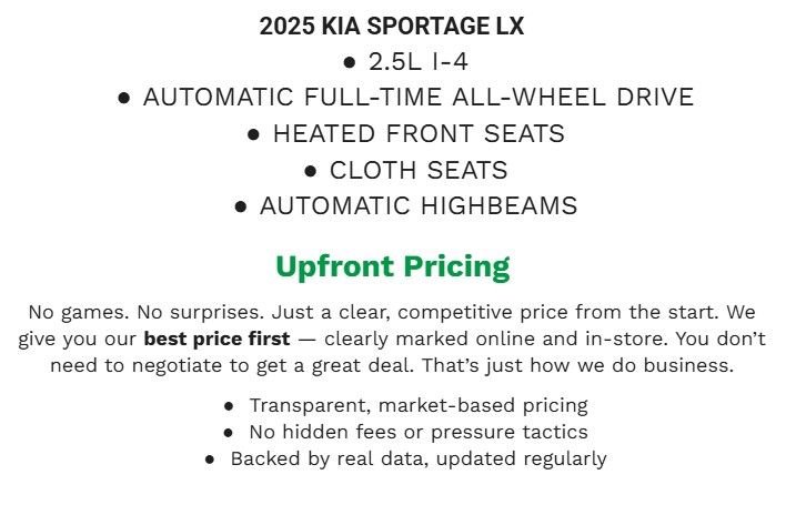 Used 2025 Kia Sportage LX image 29