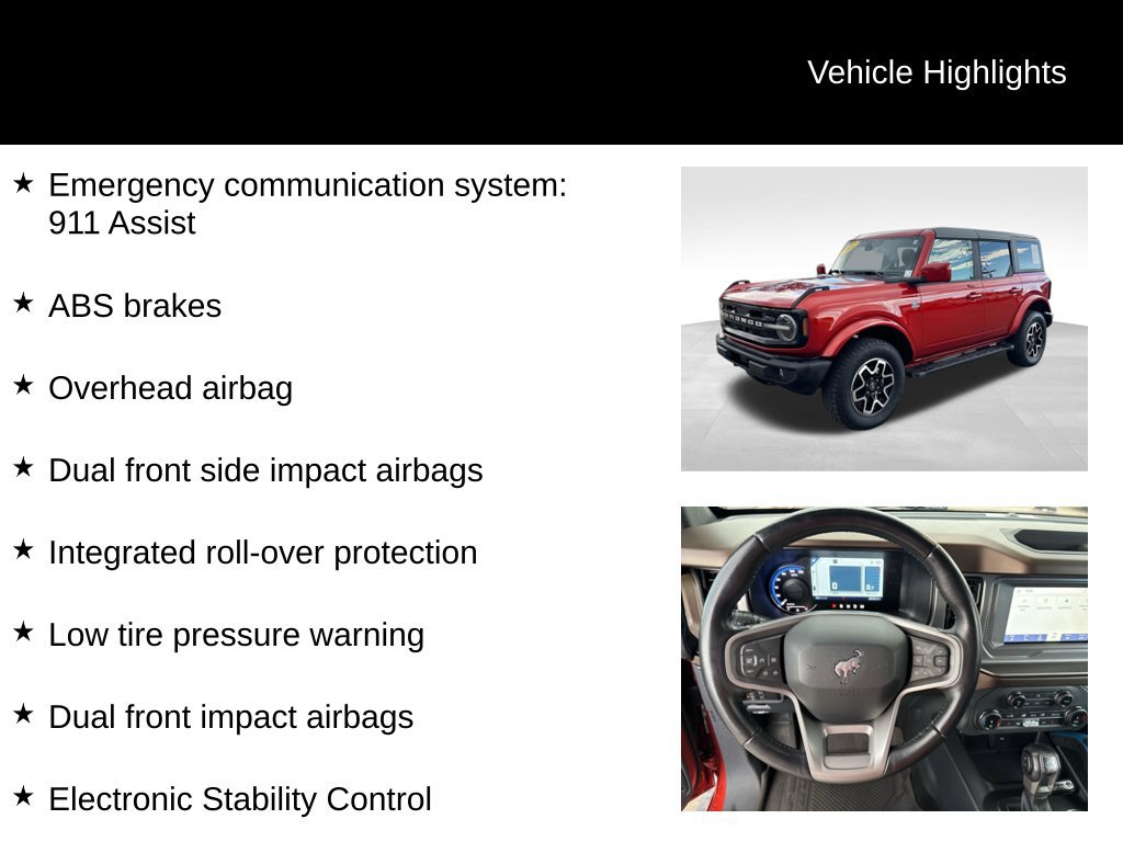 Used 2022 Ford Bronco Outer Banks AWD/4WD image 17