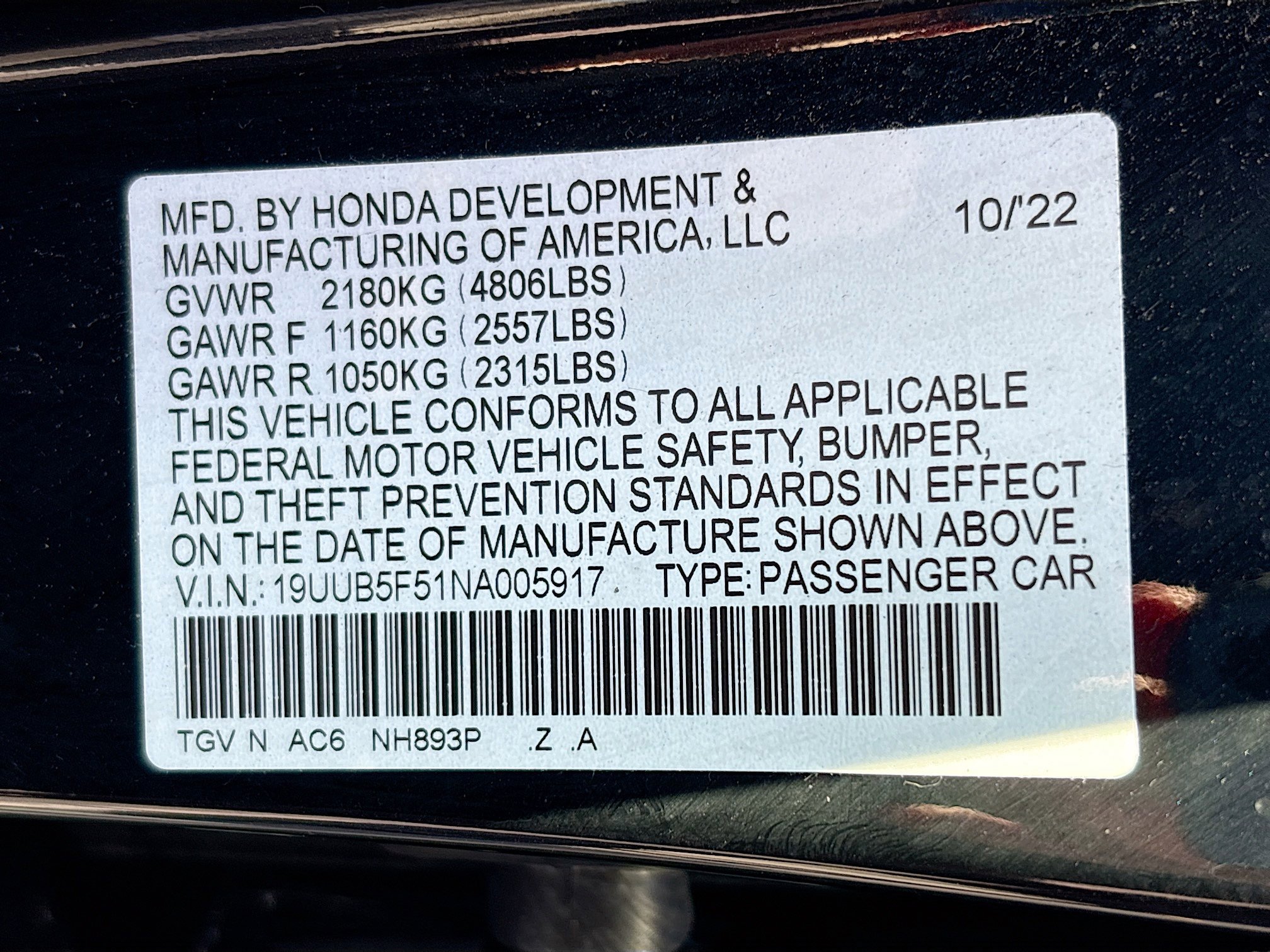 Used 2022 Acura TLX w/ A-SPEC Pkg image 45