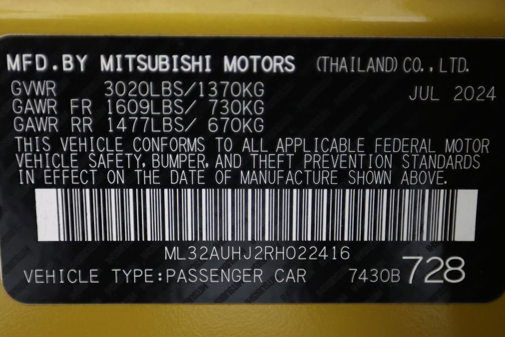 Used 2024 Mitsubishi Mirage ES image 37