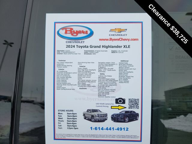 Used 2024 Toyota Grand Highlander XLE image 10