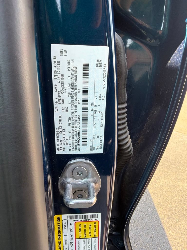 Used 2020 Ford Escape SEL FWD image 55