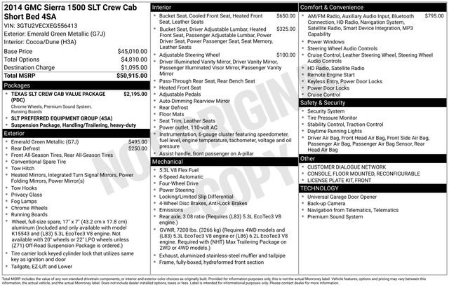 Used 2014 GMC Sierra 1500 SLT AWD/4WD image 19