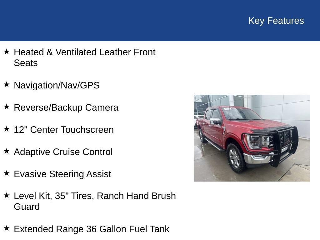 Used 2022 Ford F150 Lariat w/ Equipment Group 502A High AWD/4WD image 35