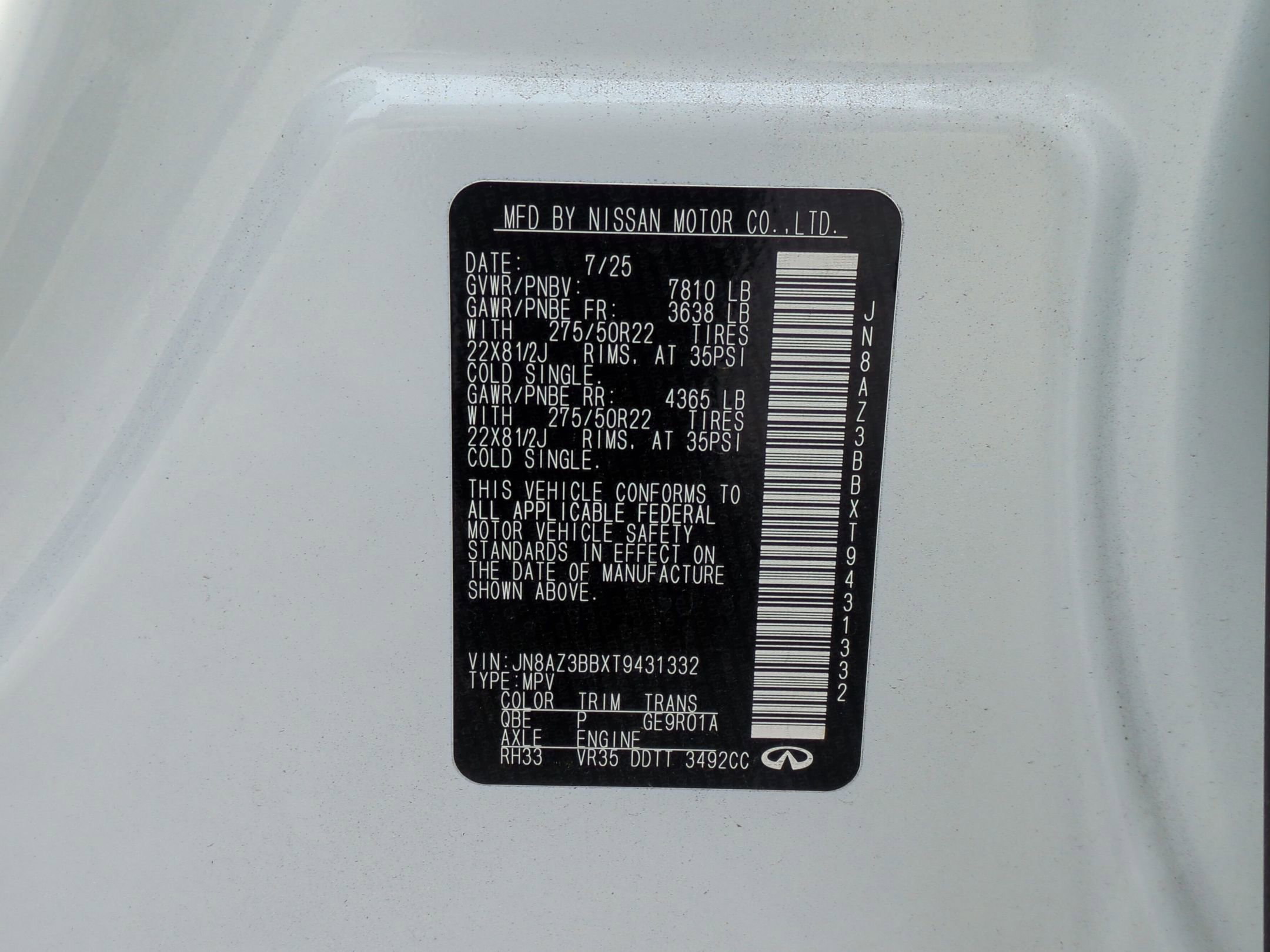 Used 2026 INFINITI QX80 Luxe image 51